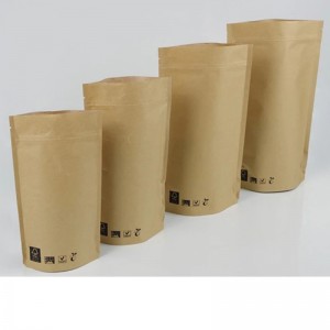 biodegradable and recycle packaging kraft bags 100g 250g 500g etc