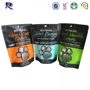 Printed and laminated stand up pouch for dog food cat litter fish food