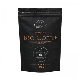 Customized logo coffee bags reusable stand up bag with ziplock Packaging bags for coffee