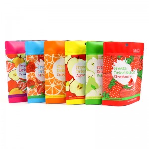 Newly packaged dry fruit bags can be used to hold dried fruit or nut snack bags