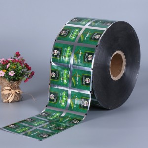 Food plastic aluminum foil packaging film roll for milk tea coffee sachet