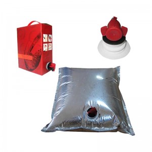 5l bag in box wine dispenser juice, water, oil bag-in-box with tap valve Aluminum foil wine bag